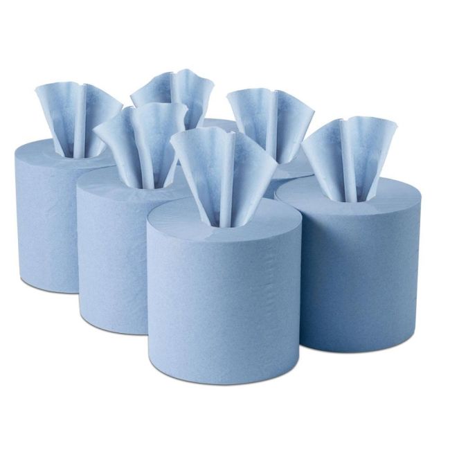 Dark Gray Blue Centre Feed 1 ply - 300m x 175mm - Case of 6
