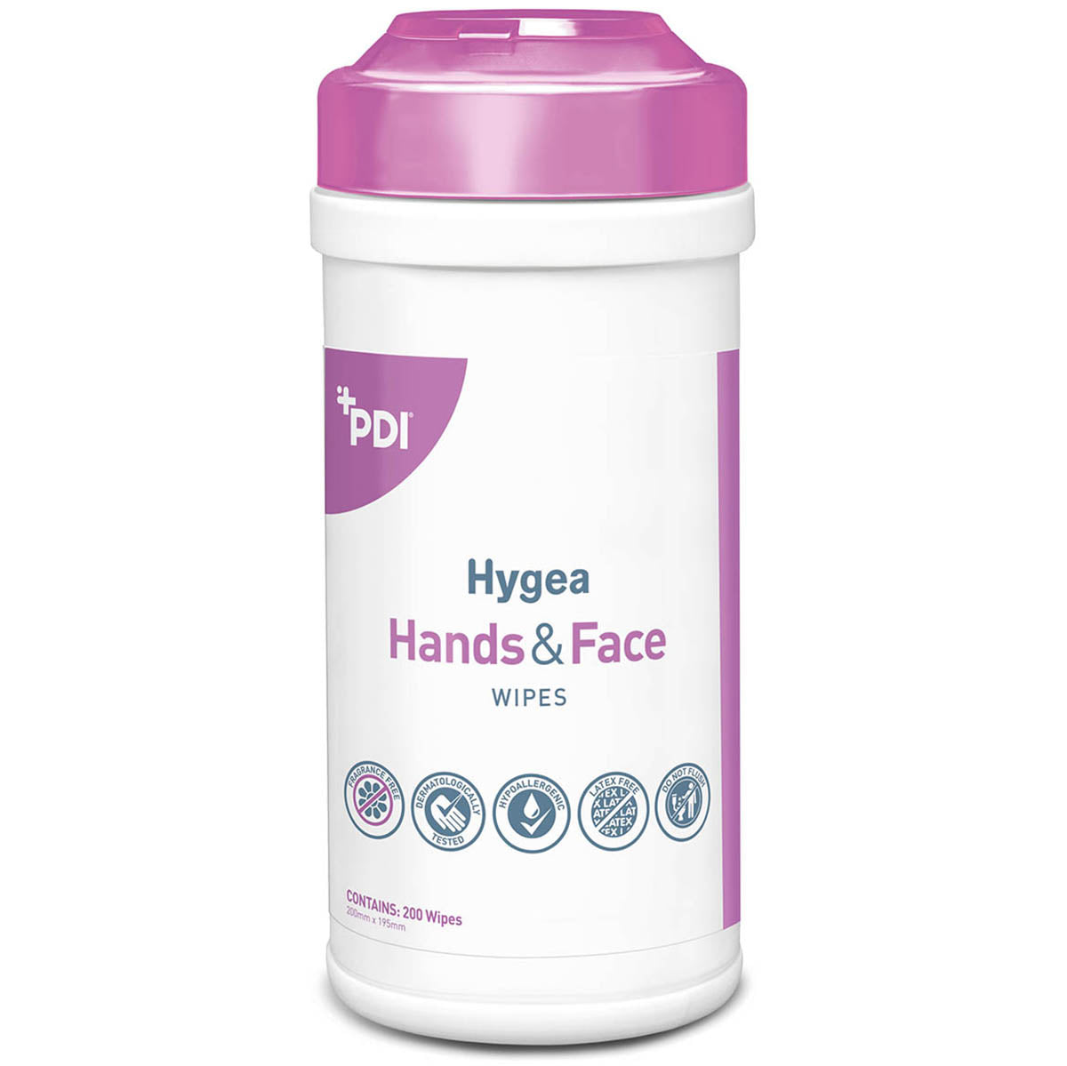 Hygea Hands & Face Personal Washcloth - Large Canister (200)