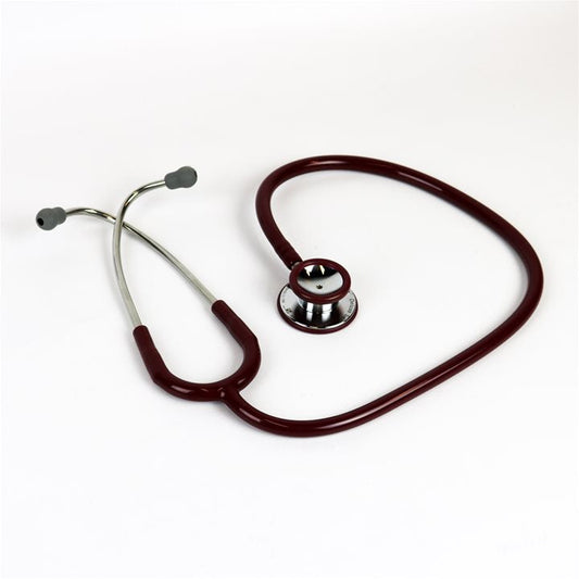 Lightweight Dual Head Doctors Stethoscope (Burgundy)