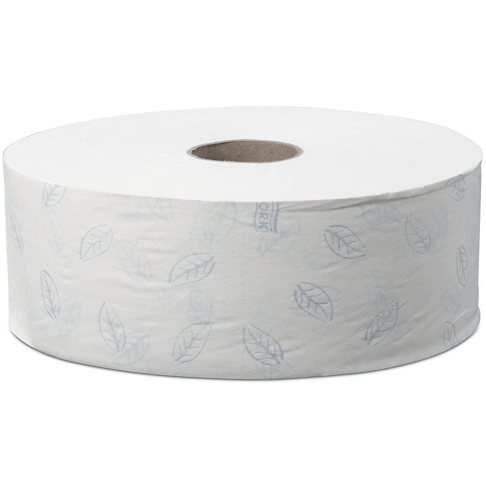 Light Gray Tork Soft Jumbo Toilet Roll Premium 2Ply - 110275 - Case of 6 x 360m