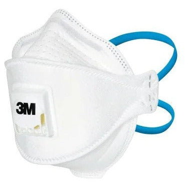 White Smoke 3M™ Aura™ Disposable Healthcare Respirator, FFP2, Valved, 1872V