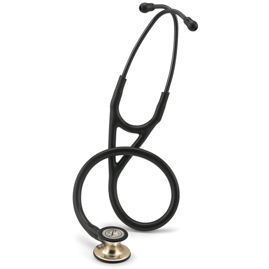 3M Littmann Cardiology IV Stethoscope - Black - Champagne Chestpiece - 6179 - Medscope