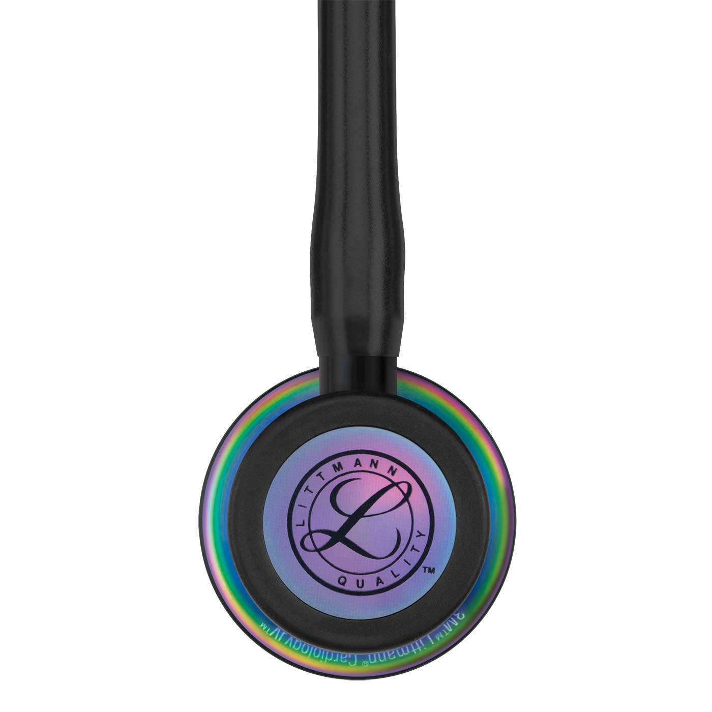 3M Littmann Cardiology IV Stethoscope - Black - Rainbow Chestpiece - 6165 - Medscope