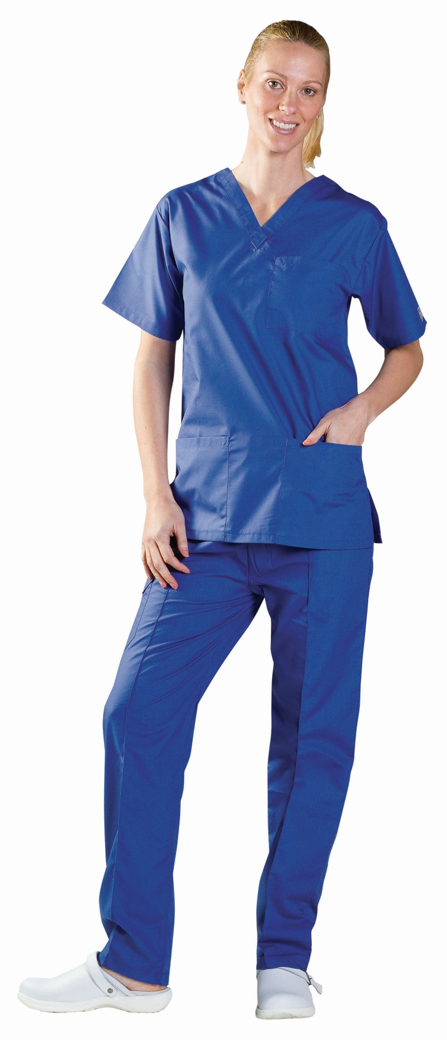 Unisex Smart Scrub Top - Royal Blue