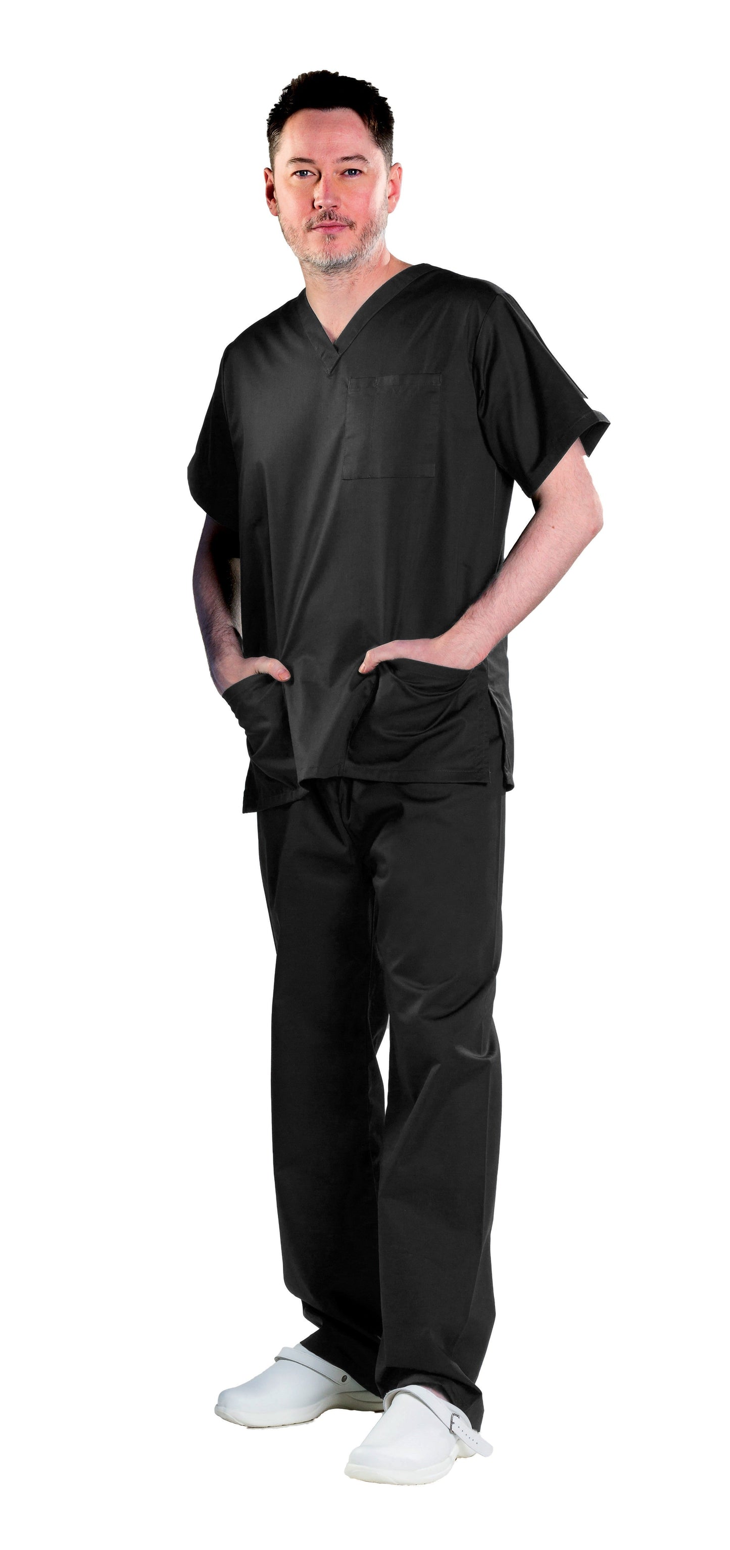 Unisex Smart Scrub Trouser - Black