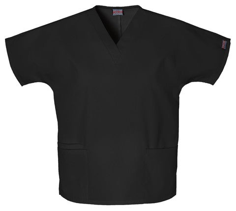 Cherokee Unisex Scrub Top - Black