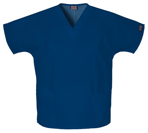 Cherokee Unisex Scrub Top - Navy Blue