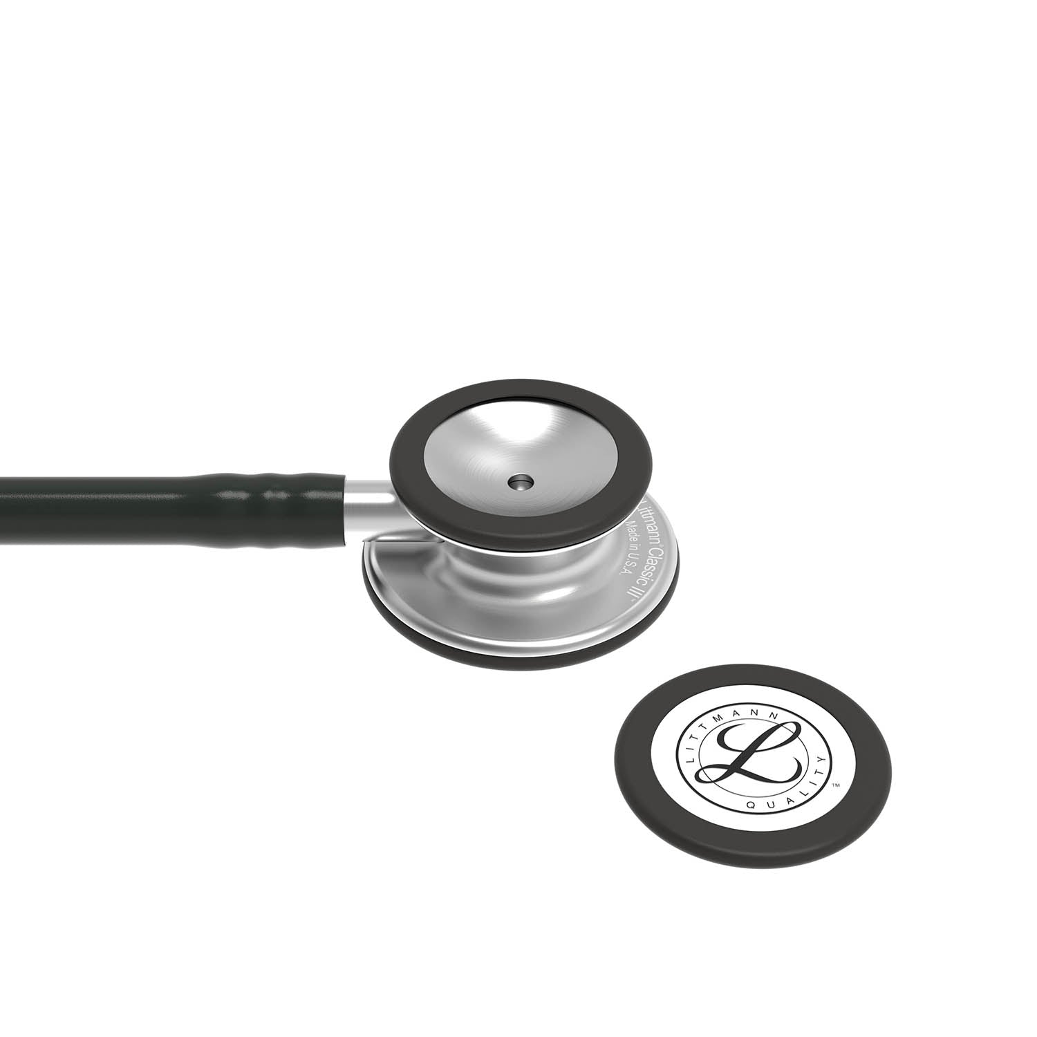 Dark Slate Gray Littmann Classic III Monitoring Stethoscope: Black 5620