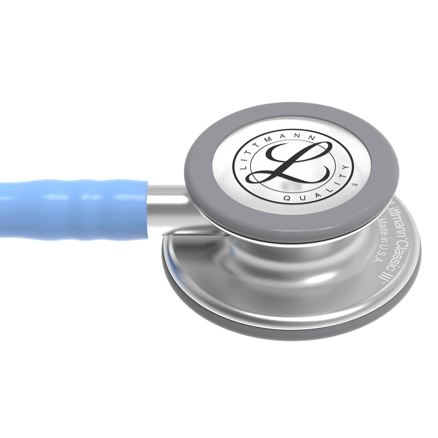 Dark Gray Littmann Classic III Monitoring Stethoscope: Ceil Blue 5630