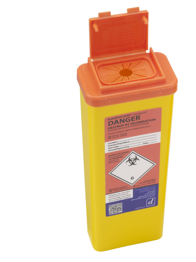 Sharpsguard orange 0.5 Ltr (needle remover) Sharps Bin