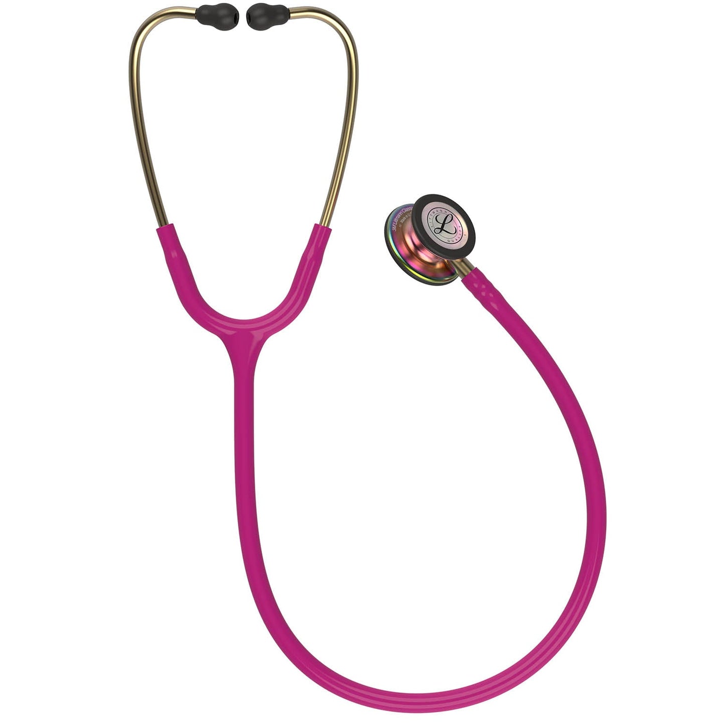 Maroon Littmann Classic III Monitoring Stethoscope: Raspberry Rainbow 5806