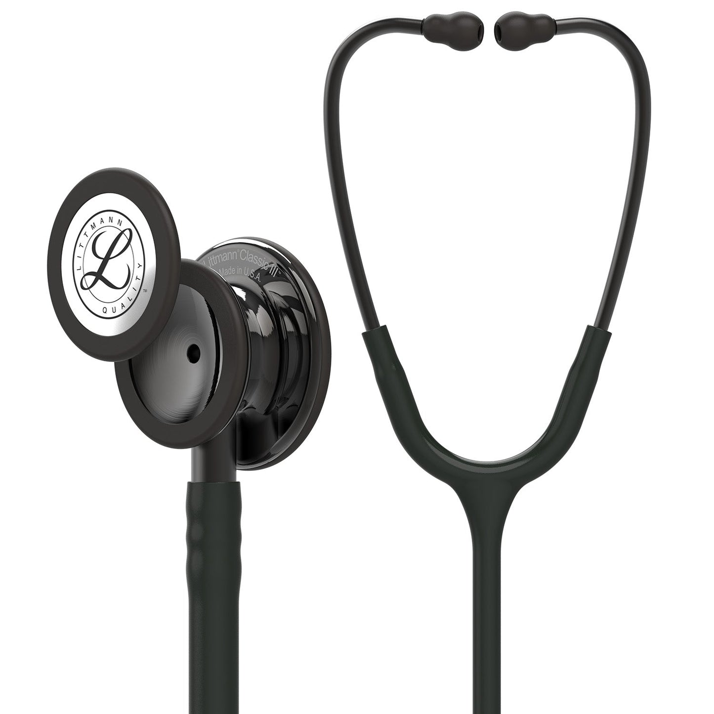 Dark Slate Gray Littmann Classic III Monitoring Stethoscope: Black and Smoke 5811