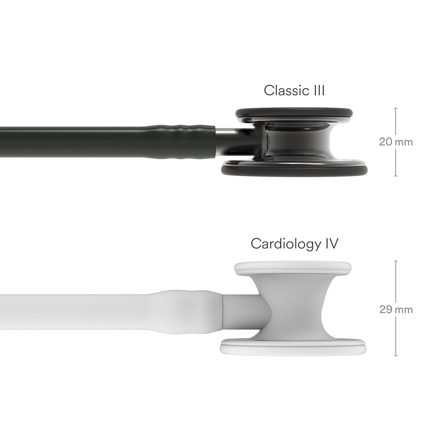 Dark Slate Gray Littmann Classic III Monitoring Stethoscope: Black and Smoke 5811