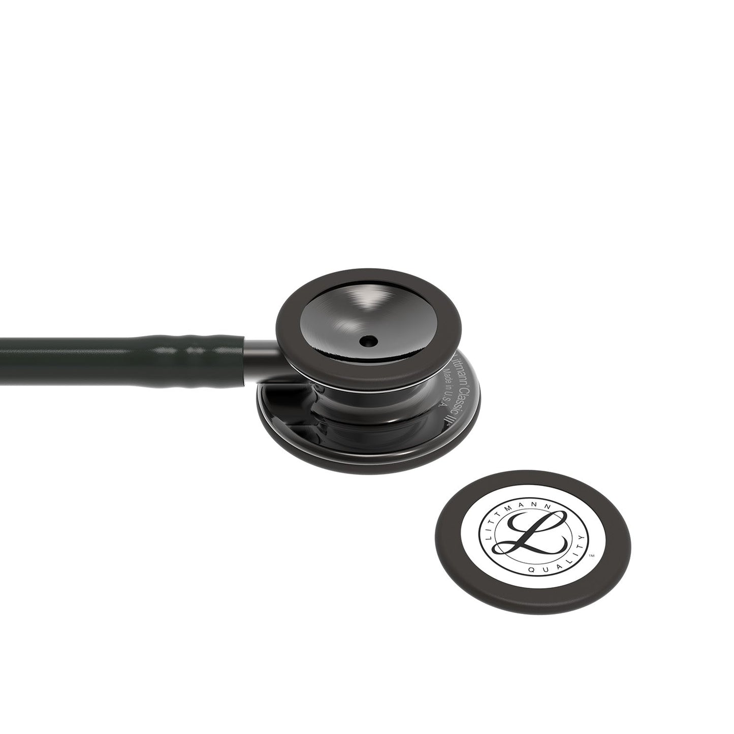 Dark Slate Gray Littmann Classic III Monitoring Stethoscope: Black and Smoke 5811