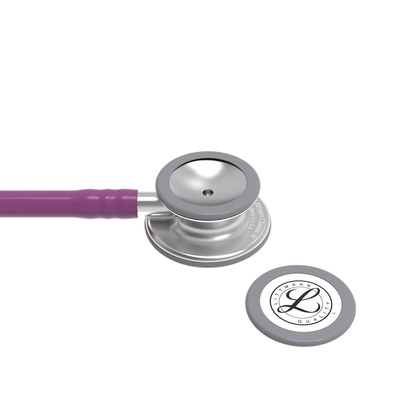 Light Slate Gray Littmann Classic III Monitoring Stethoscope: Plum 5831