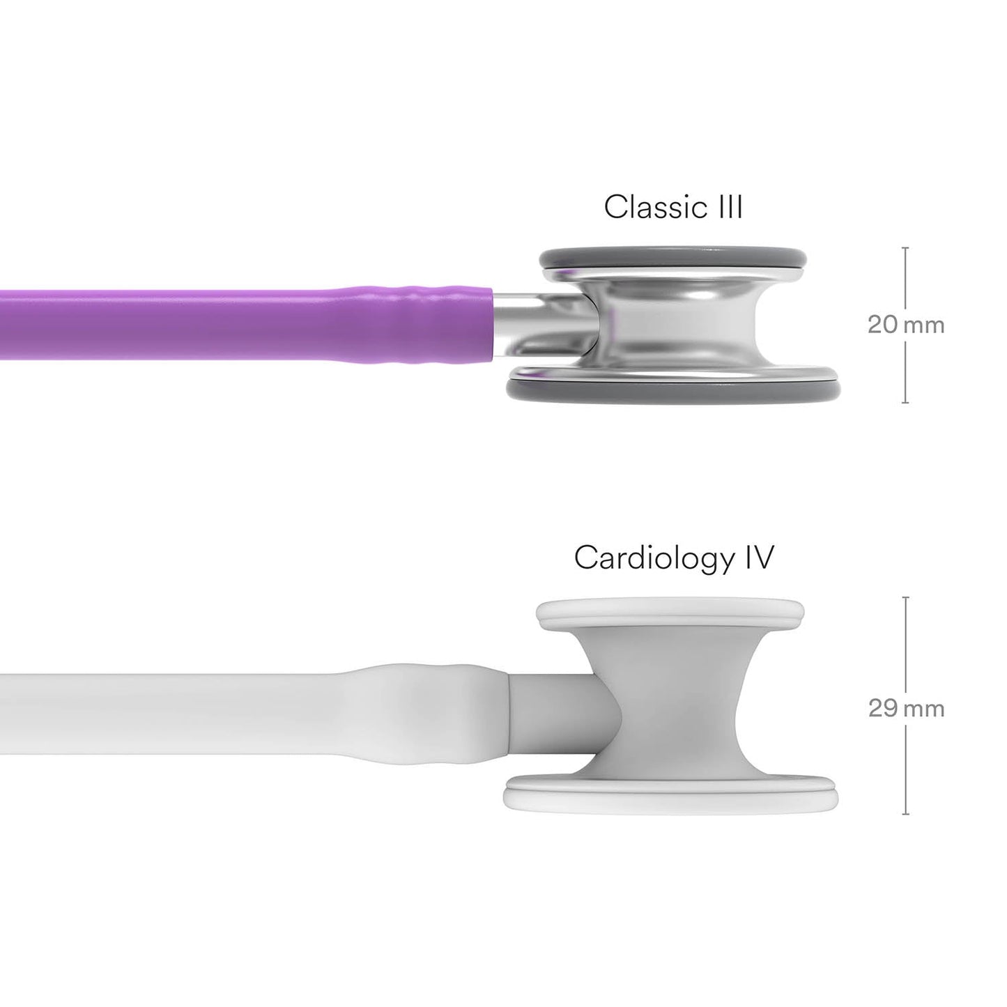 Gray Littmann Classic III Monitoring Stethoscope: Lavender 5832