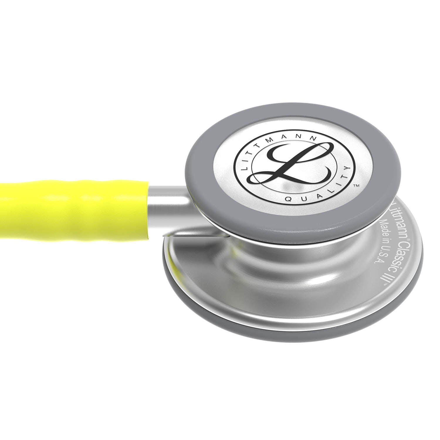 Dark Gray Littmann Classic III Monitoring Stethoscope: Lemon Lime 5839