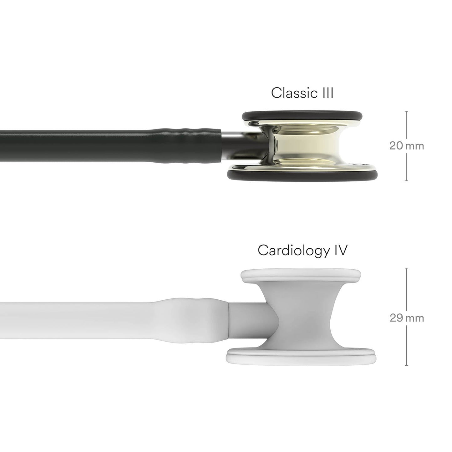 Light Gray Littmann Classic III Monitoring Stethoscope: Champagne & Black 5861