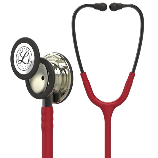 Sienna Littmann Classic III Monitoring Stethoscope: Champagne & Burgundy 5864