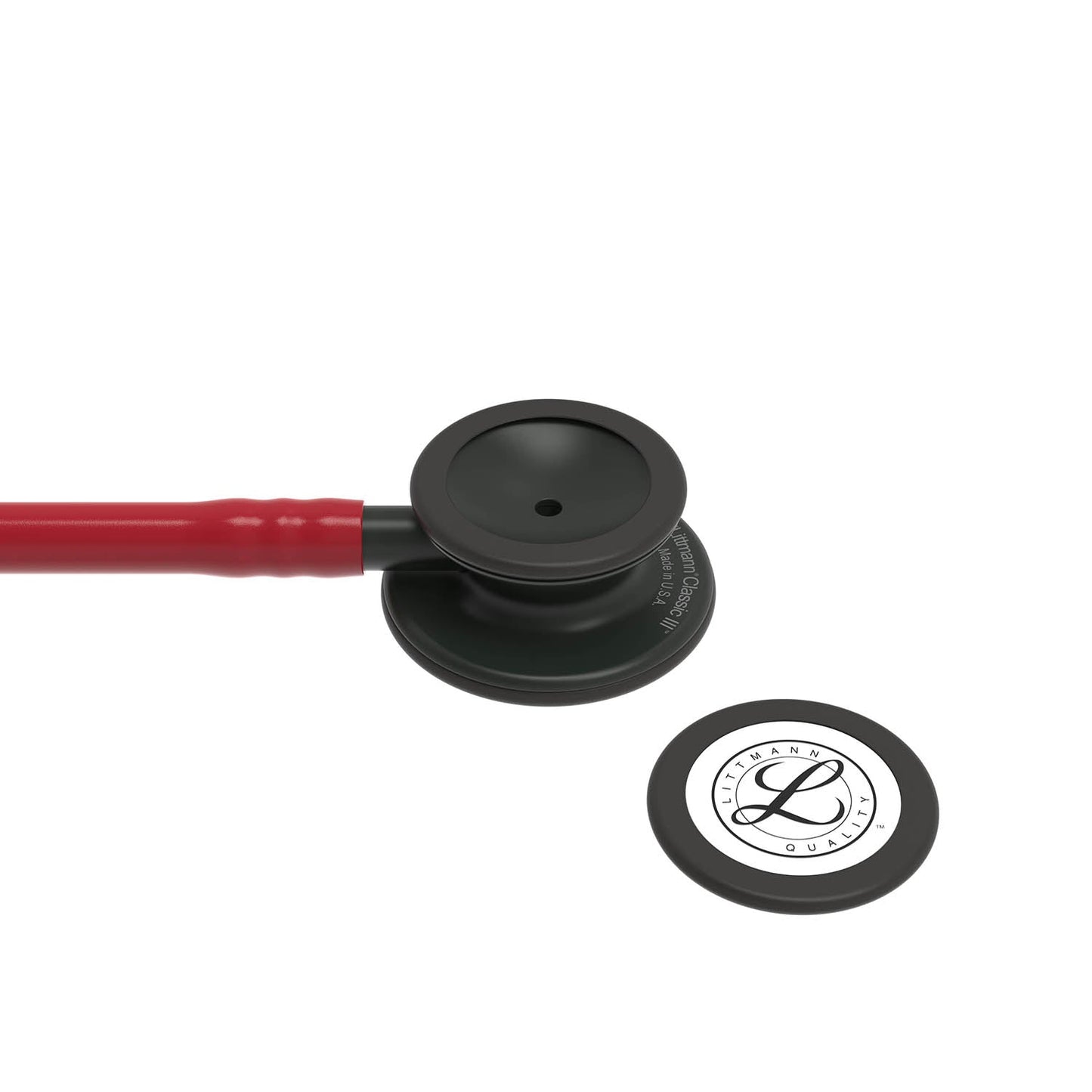 Dark Slate Gray Littmann Classic III Monitoring Stethoscope: Burgundy - Black Finish 5868