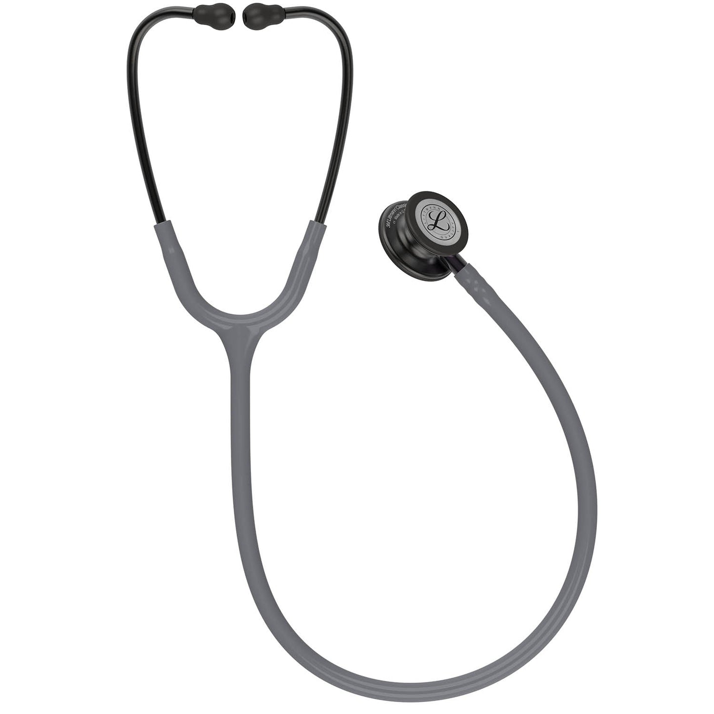 Dim Gray Littmann Classic III Monitoring Stethoscope: Smoke & Gray - Violet Stem 5873
