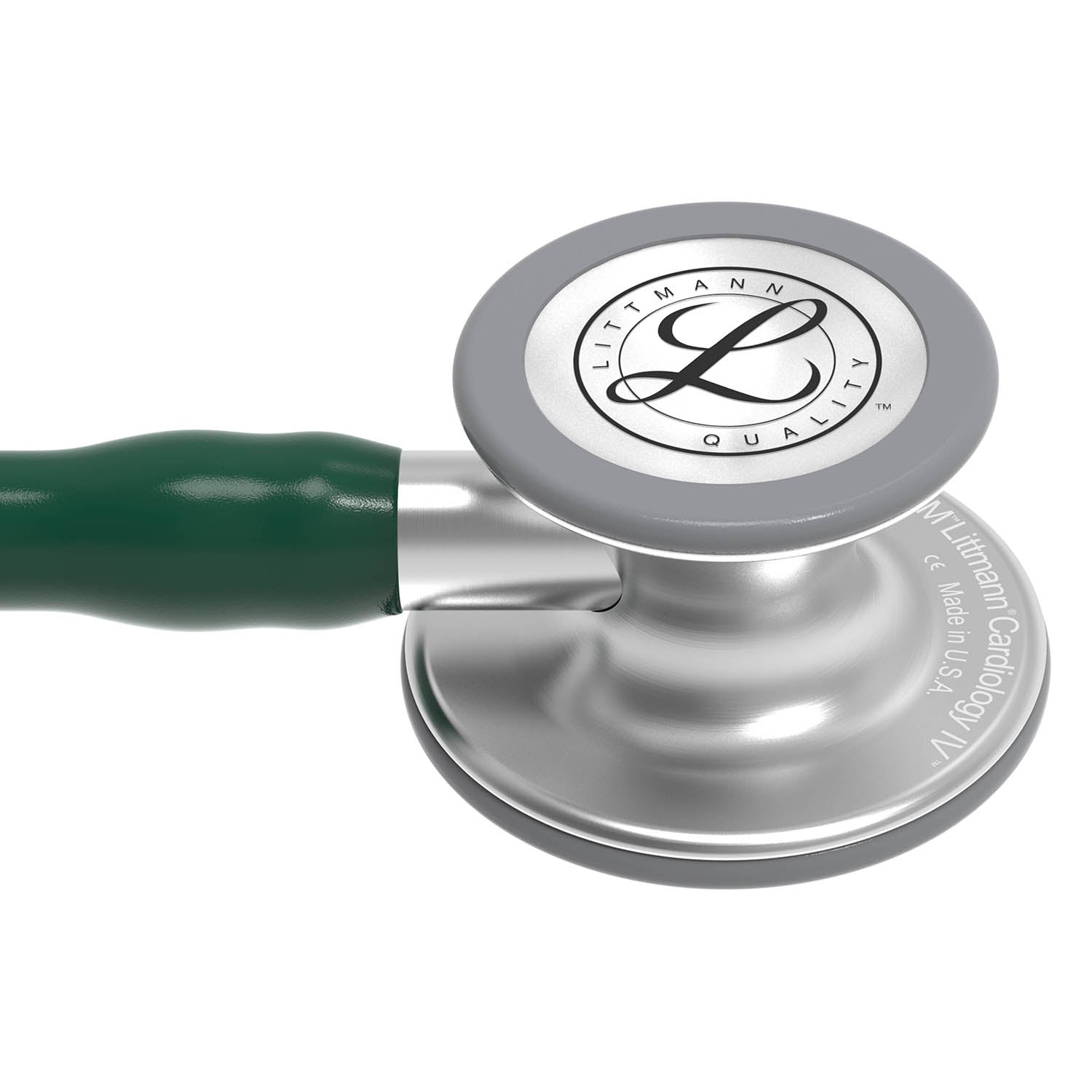 Dark Gray 3M Littmann Cardiology IV Stethoscope - Hunter Green - 6155