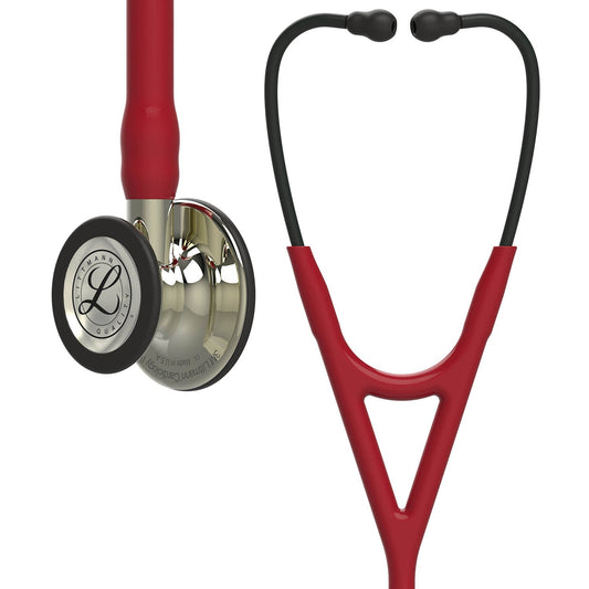 Sienna Littmann Cardiology IV Diagnostic Stethoscope: Champagne & Burgundy Tube 6176