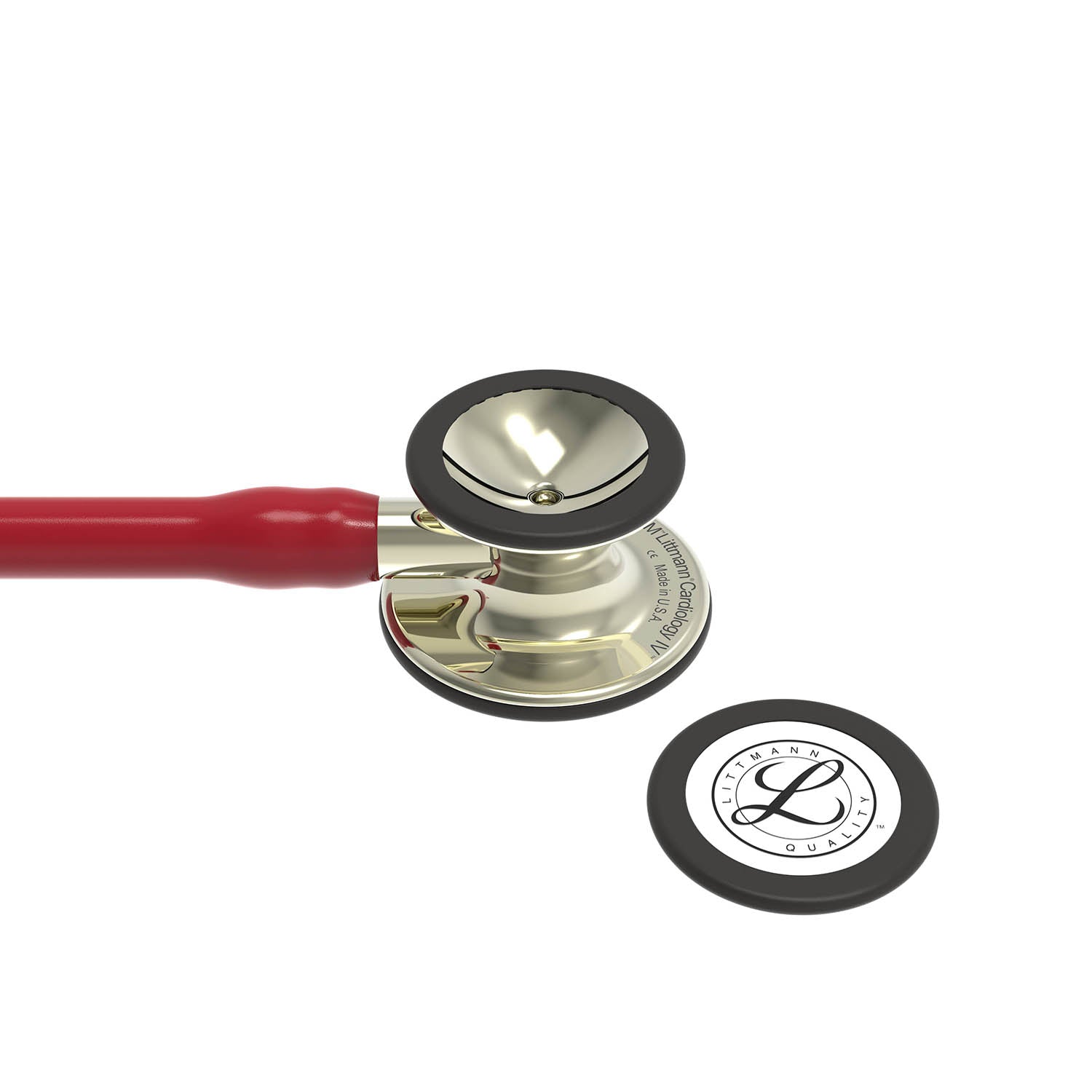 Dark Gray Littmann Cardiology IV Diagnostic Stethoscope: Champagne & Burgundy Tube 6176