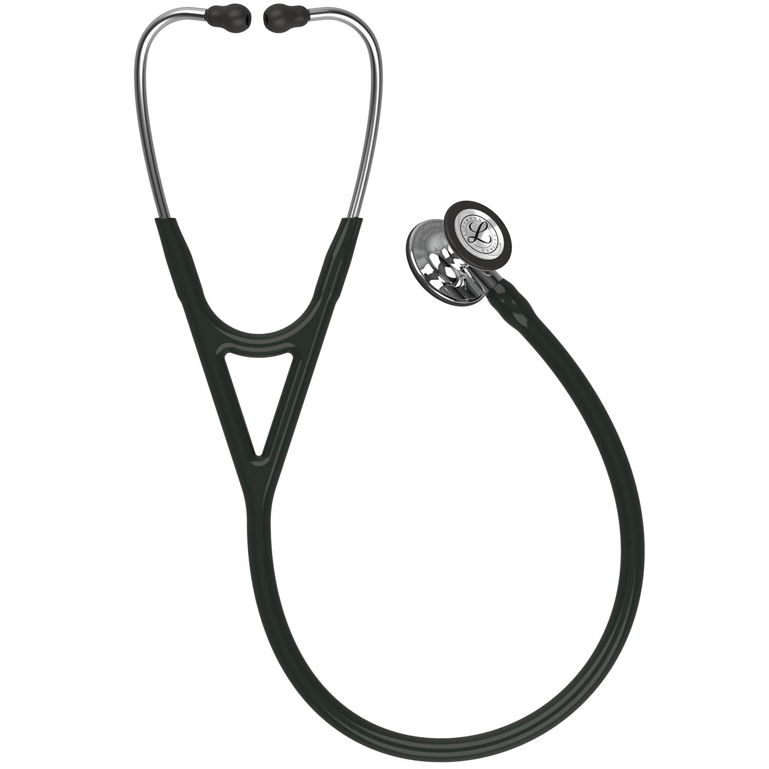 Dark Slate Gray 3M Littmann Cardiology IV Stethoscope Black - Mirror-Finish Chestpiece - 6177