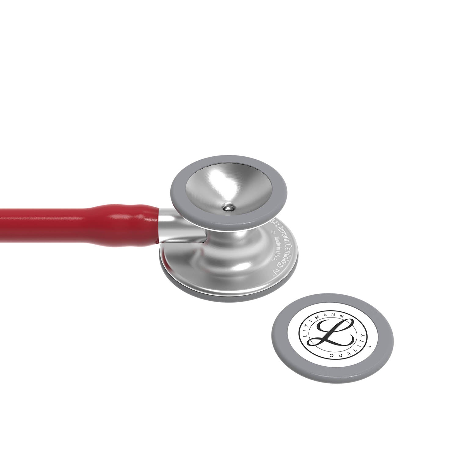 Light Slate Gray 3M Littmann Cardiology IV Stethoscope - Burgundy - 6184