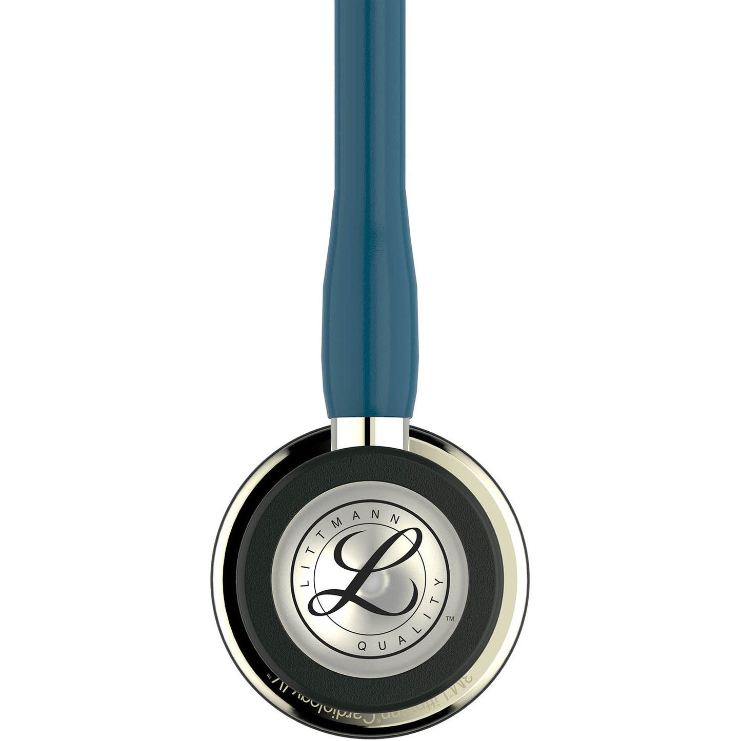 Dark Slate Gray Littmann Cardiology IV Diagnostic Stethoscope: Champagne & Caribbean Blue 6190