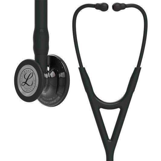 Dark Slate Gray Littmann Cardiology IV Diagnostic Stethoscope: Smoke & Black - Black Stem 6232