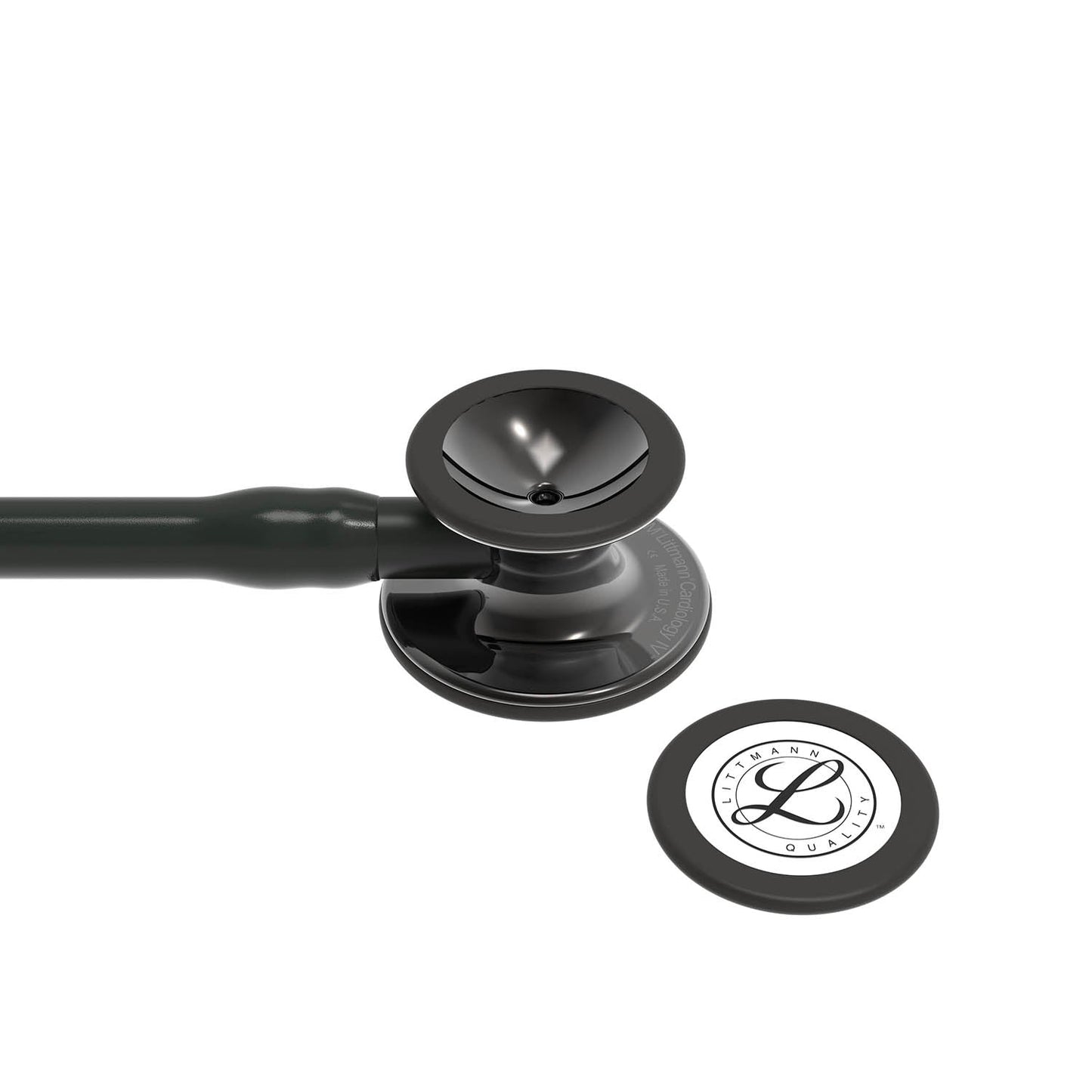 Dark Slate Gray Littmann Cardiology IV Diagnostic Stethoscope: Smoke & Black - Black Stem 6232