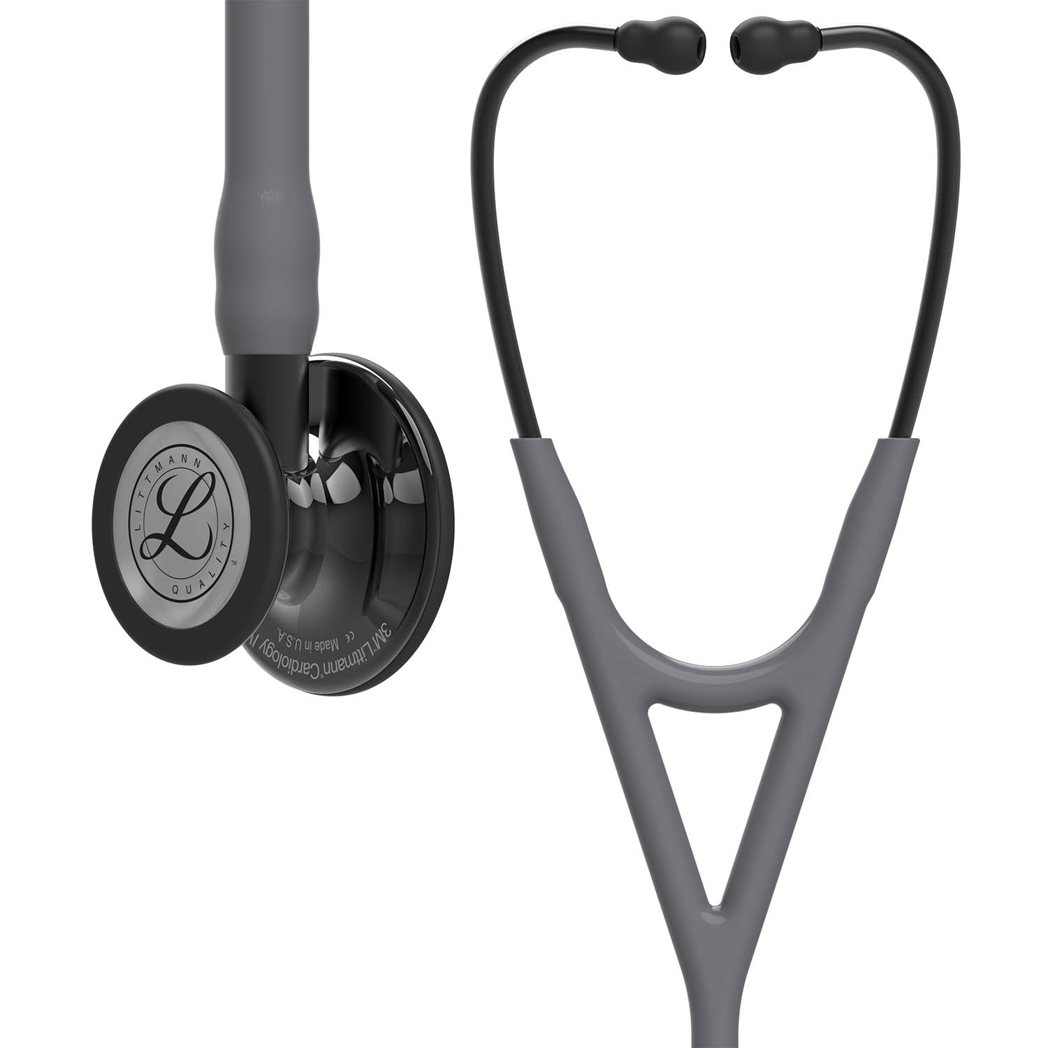Dim Gray Littmann Cardiology IV Diagnostic Stethoscope: Smoke & Grey - Smoke Stem 6238