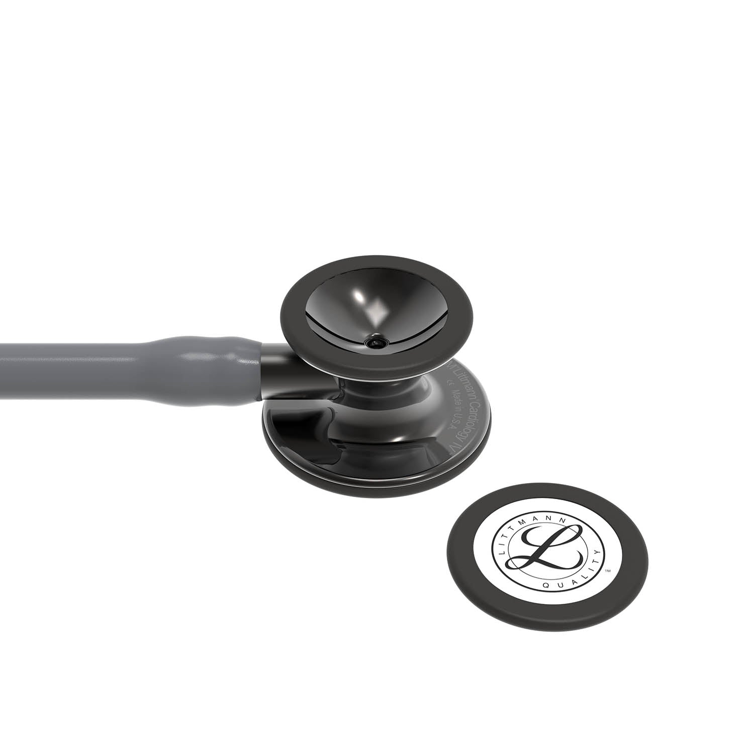 Dark Slate Gray Littmann Cardiology IV Diagnostic Stethoscope: Smoke & Grey - Smoke Stem 6238