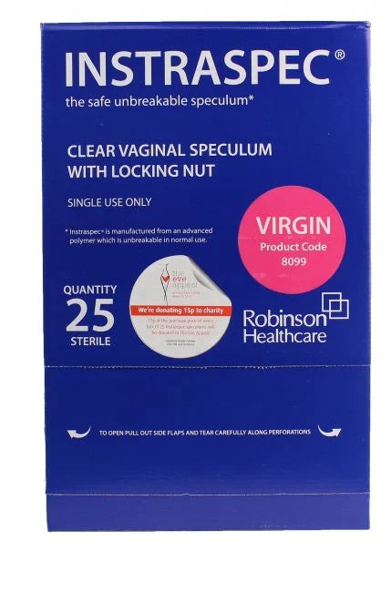 Instraspec Virgin Plastic Vaginal Speculum x 25