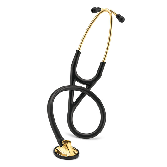 Dark Slate Gray Littmann Master Cardiology Stethoscope: Black & Brass 2175
