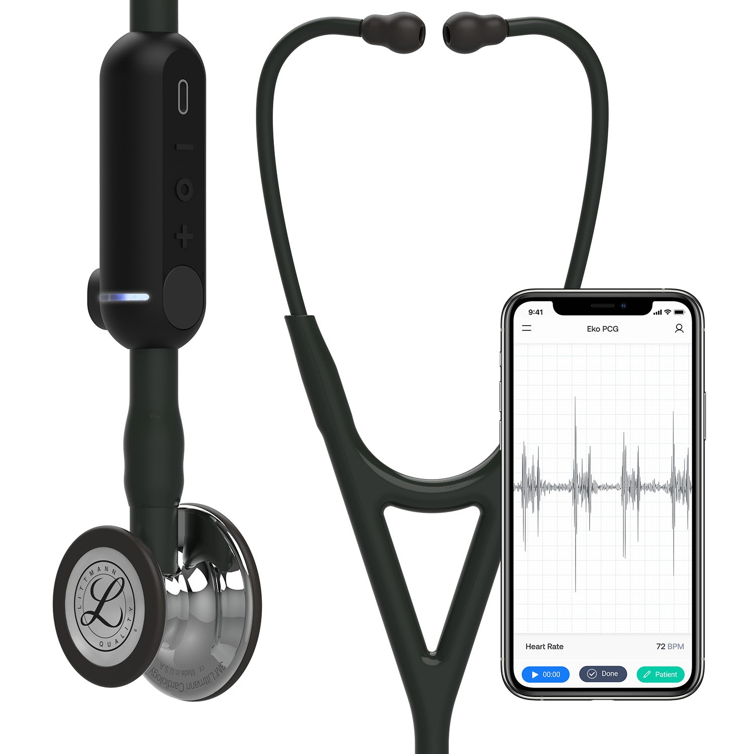 Dark Slate Gray Littmann CORE Digital Stethoscope 8869 - Mirror