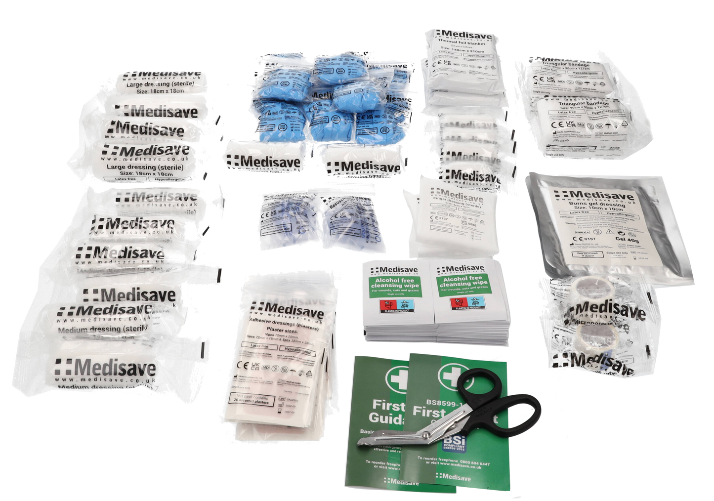 BS8599-1:2019 Workplace First Aid Kit - Medium Kit Refill