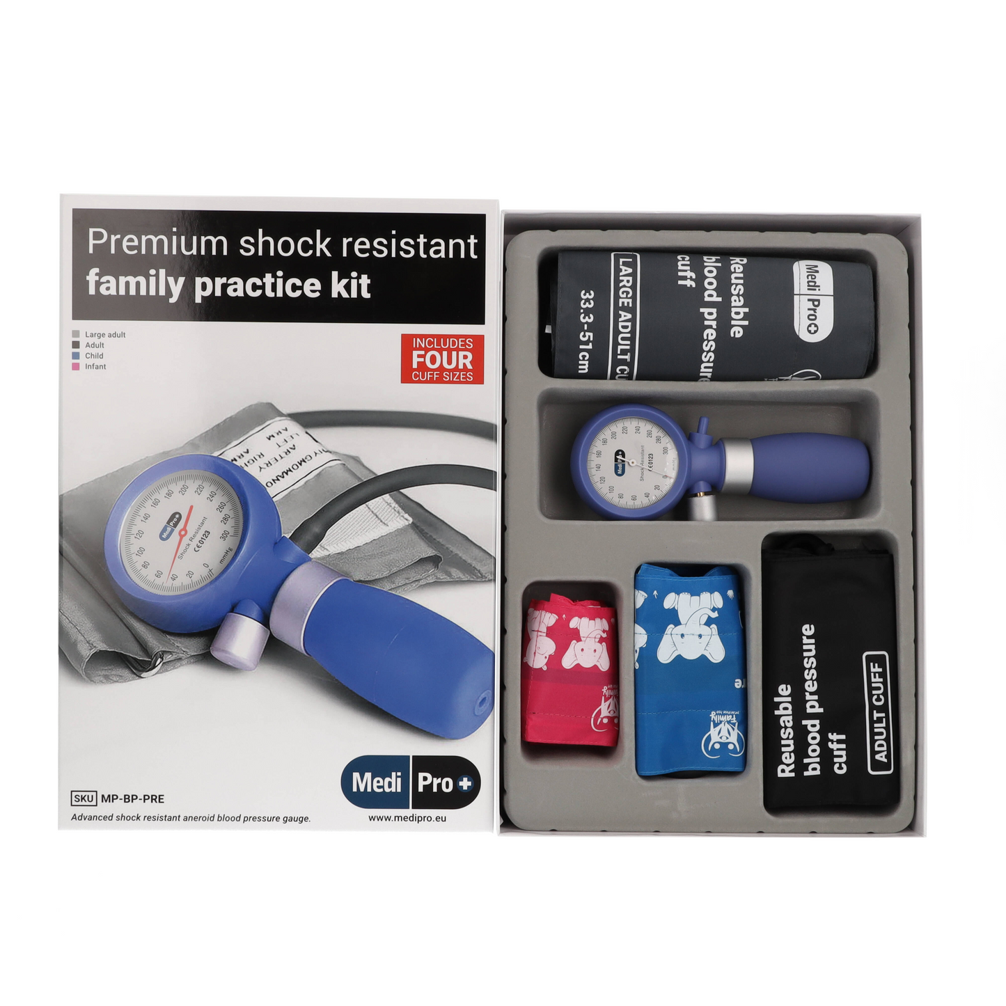 Premium Family Practice Sphygmomanometer With Adult & Child Cuffs