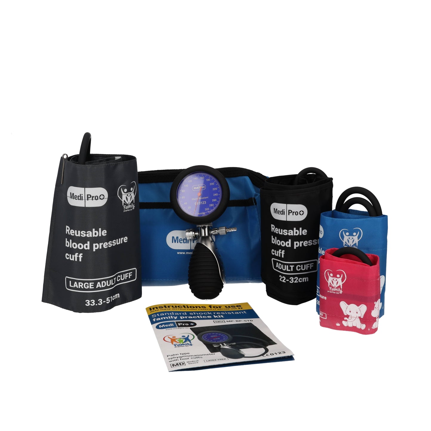 Standard Family Practice Sphygmomanometer With Adult & Child Cuffs