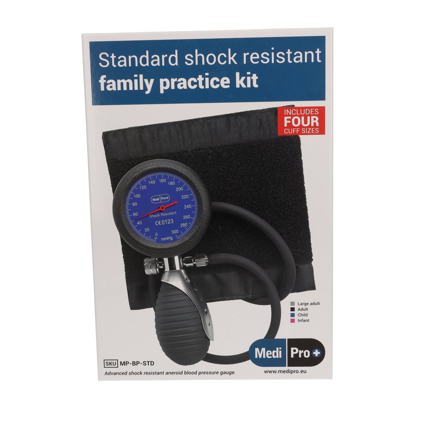 Standard Family Practice Sphygmomanometer With Adult & Child Cuffs