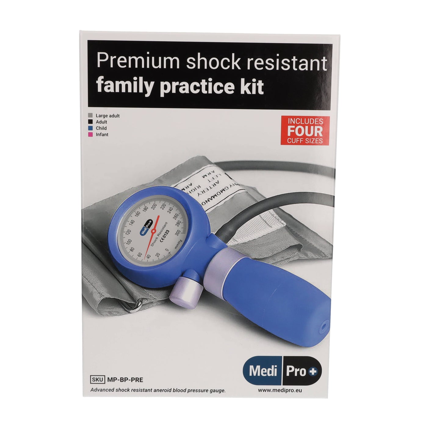 Premium Family Practice Sphygmomanometer With Adult & Child Cuffs