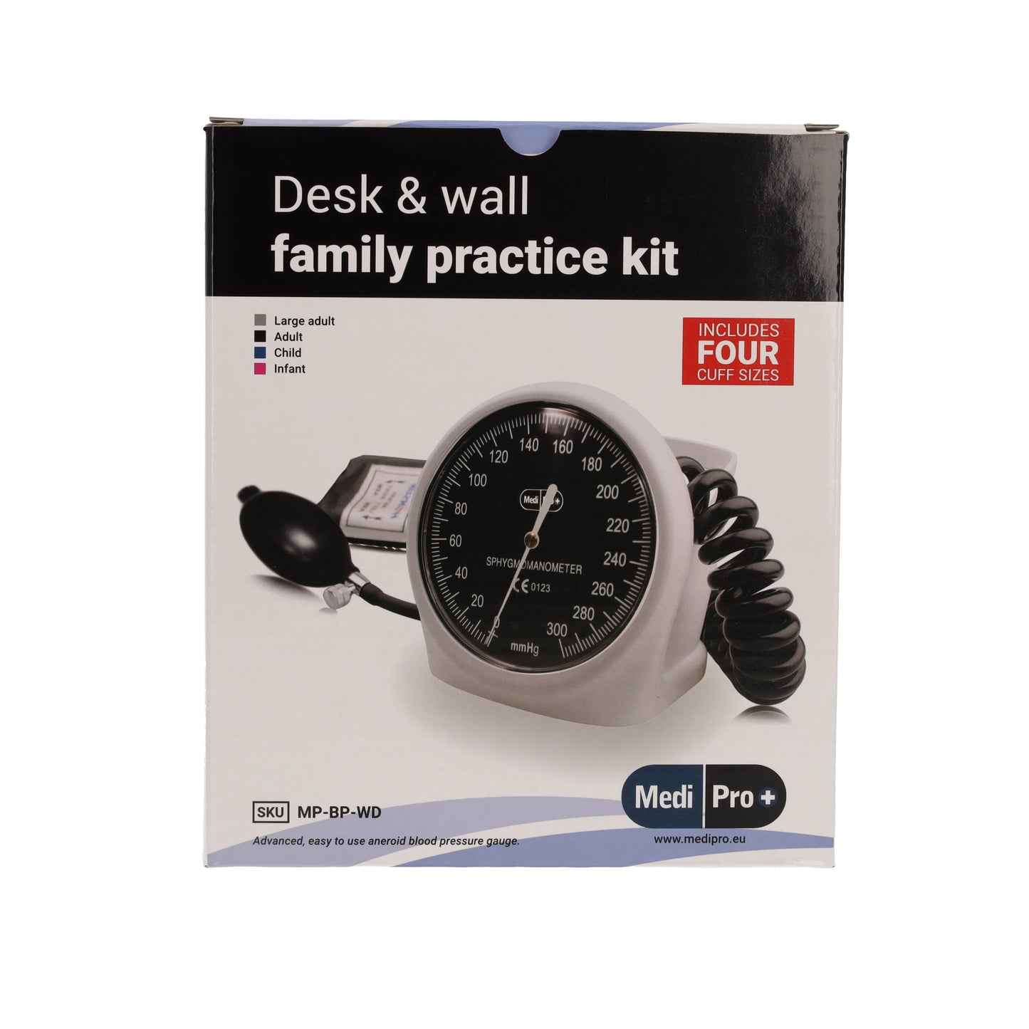 Desk And Wall Sphygmomanometer With Adult & Child Cuffs