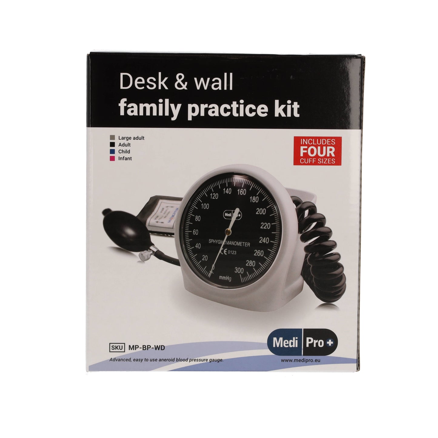 Desk And Wall Sphygmomanometer With Adult & Child Cuffs