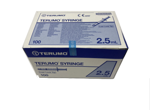 Terumo Syringe 2.5ml Luer Lock x100