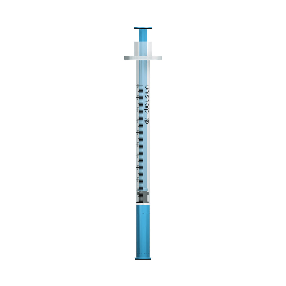 Unisharp 1ml Fixed 29G 0.5" Blue x 100