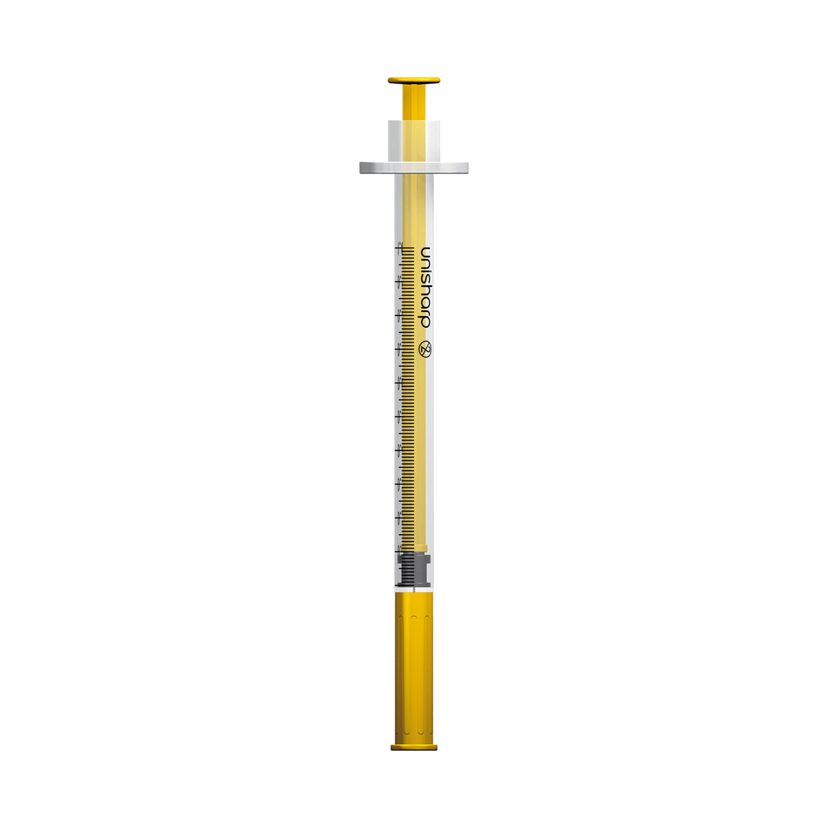 Unisharp 1ml Fixed 30G 0.5" Gold  x 100