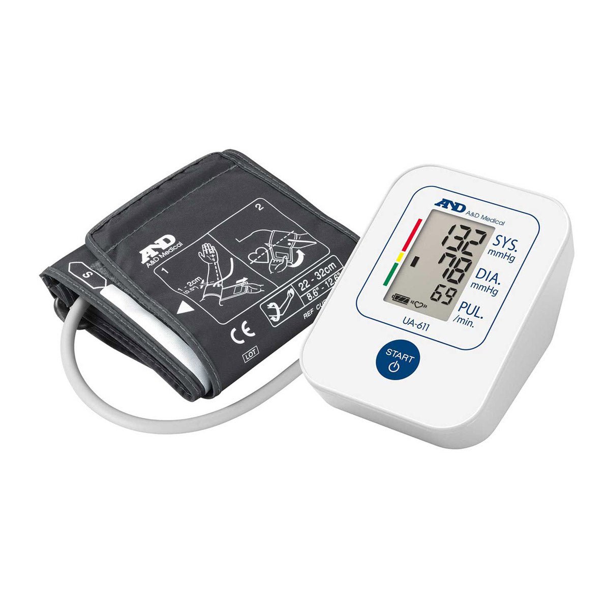 A&D Medical UA-611 Upper Arm Blood Pressure Monitor - Medscope