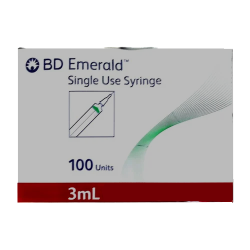 BD Emerald™ Three-Part Syringe 3ml - Box of 100